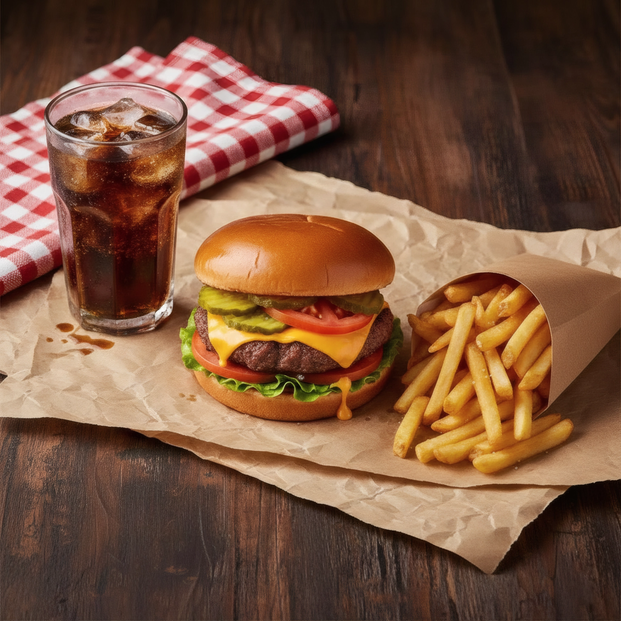 Smashed Burger Combo